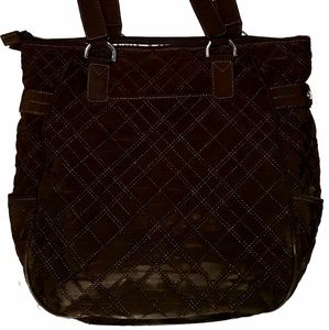 Vera Bradley Weekender Bag in Brown w/ Zebra Int.